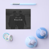 予算Mr & Mrの写真結婚サンキューカード チラシ (シングル)