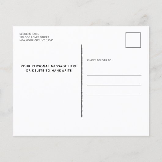 予算My Dog & I新しいアドレス私たちは移動した犬の移動 (裏面)