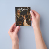 予算Newlyweds 1写真Wウェディングレセプションフライヤー チラシ (手)