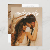 予算Newlyweds 3フォトポストウェディングレセプション (正面/裏面)