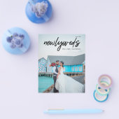 予算Newlyweds 3写真Bウェディングレセプションチラシ チラシ (シングル)