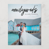 予算Newlyweds 3写真Bウェディングレセプションチラシ チラシ (正面)