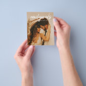 予算Newlyweds 3写真Wウェディングレセプションフライヤー チラシ (手)