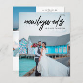 予算Newlyweds 3 Bフォトポストウェディングレセプション (正面/裏面)