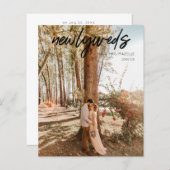 予算Newlyweds B 1フォトポストウェディングレセプション (正面/裏面)