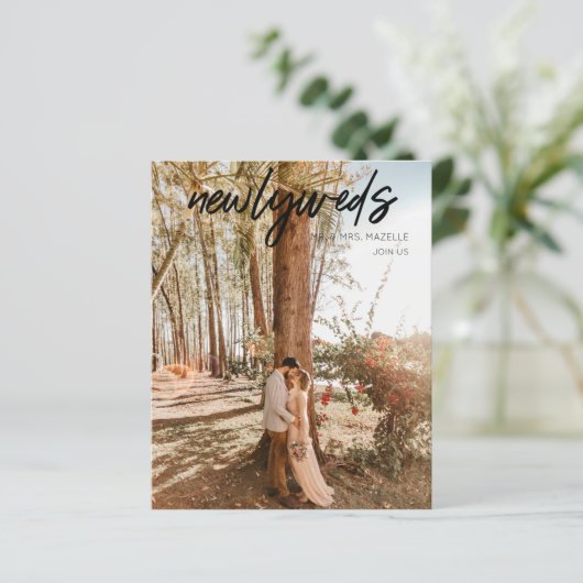 予算Newlyweds B 1フォトポストウェディングレセプション (スタンド正面)