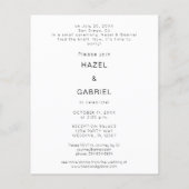 予算Newlyweds B 1フォトポストウェディングレセプション (裏面)