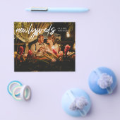 予算Newlyweds Horiz 1写真Wウェディングレセプション チラシ (シングル)