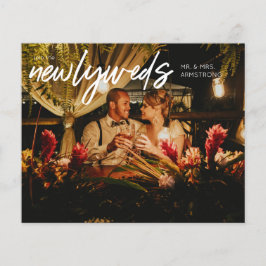 予算Newlyweds Horiz 1写真Wウェディングレセプション チラシ