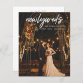 予算Newlyweds W 1フォトポストウェディングレセプション (正面/裏面)