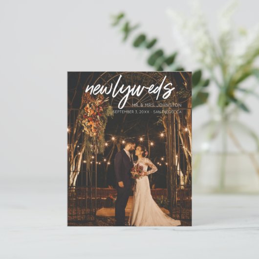 予算Newlyweds W 1フォトポストウェディングレセプション (スタンド正面)