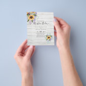 予算nuestraボダヒマワリ紫色の花インビ チラシ (手)