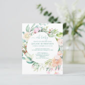 予算Ohベビーフローラリースシャワー招待状 (スタンド正面)