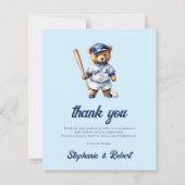 予算Oh男の子の野球赤ちゃんシャワーありがとう (正面)