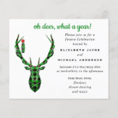 予算Oh DEER what a year 2020 Christmas招待状 (正面)