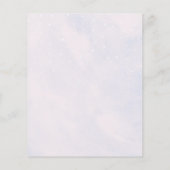 予算On Cloud 9ブライダルシャワー招待 (裏面)