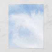 予算On Cloud 9ブライダルシャワー招待 チラシ (裏面)