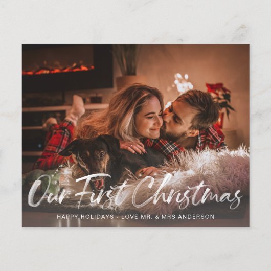 予算Our初めてのクリスマスバッファローチェック写真 (正面)