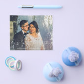 予算Our初めてのクリスマス写真&ブループレイド チラシ (シングル)