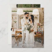 予算Our初めてのクリスマス垂直およびHの2つの写真 (正面/裏面)