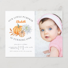 予算Our Little Pumpkin 1st誕生日秋写真