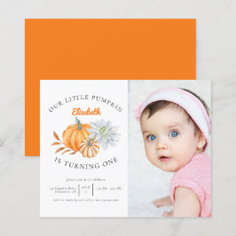 予算Our Little Pumpkin 1st誕生日秋写真
