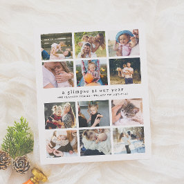 予算Our Yearミニマル12写真クリスマス