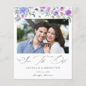 予算Periと紫のフローラ写真の保存日付 (正面)