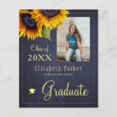 予算PHOTOコラージュ卒業パーティー招待状 チラシ (正面)