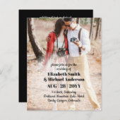 予算PHOTO結婚式招待状 (正面/裏面)