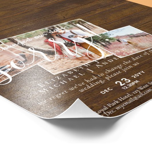 予算PHOTO計画の変更新日延期 フォトプリント (角)