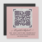 予算QRコードウェブサイトRSVPホテル結婚の詳細 (正面/裏面)