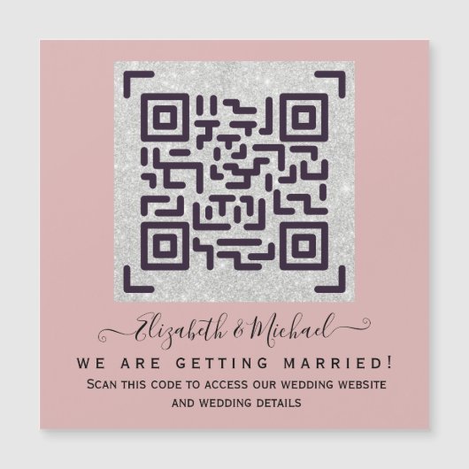予算QRコードウェブサイトRSVPホテル結婚の詳細 (正面)