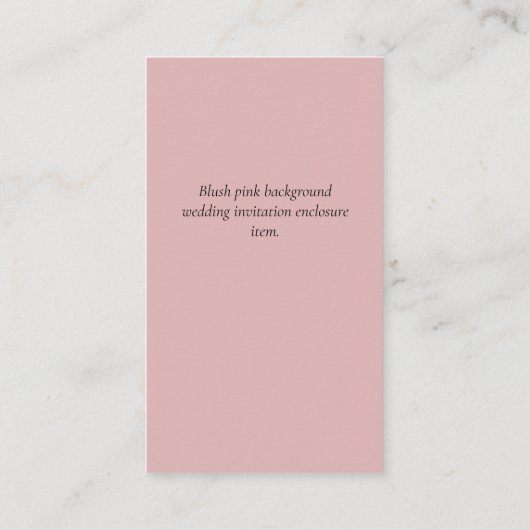 予算QRコードウェブサイトRSVPホテル結婚の詳細 エンクロージャーカード (裏面)