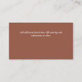 予算QRコードウェブサイトRSVPホテル結婚の詳細 エンクロージャーカード (裏面)