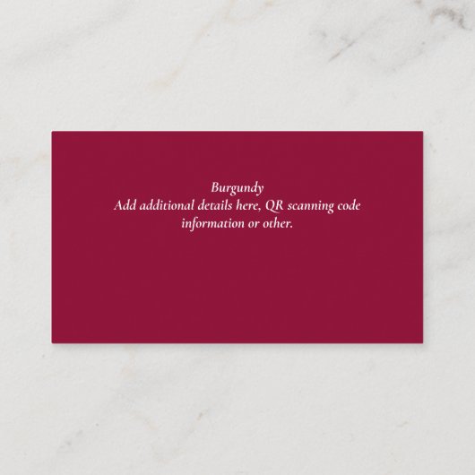 予算QRコードウェブサイトRSVPホテル結婚の詳細 エンクロージャーカード (裏面)