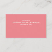 予算QRコードウェブサイトRSVPホテル結婚の詳細 エンクロージャーカード (裏面)