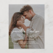 予算QRコードエレガント全スタイリッシュ結婚 (正面)