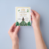 予算QRコードキンセアニェラエメラルドグリーン チラシ (手)