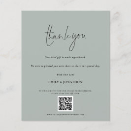 予算QRコードスクリプト結婚の写真のセージ感謝してい