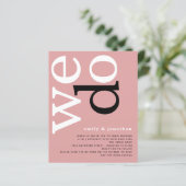 予算QRコードダスティバラ文字結婚式の招待 (スタンド正面)