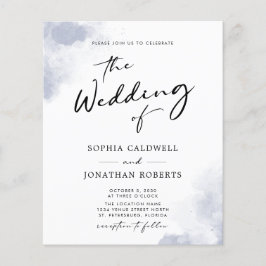 予算QRコードダスティブルーウォーター結婚カラー チラシ