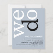 予算QRコードダスティブルー文字結婚式 (正面)