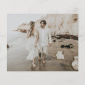 予算QRコードテラコッタフォトRSVPカード (裏面)