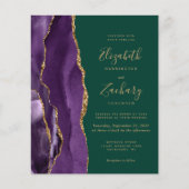 予算QRコードパープルアゲートエメラルドグリーン結婚ズ (正面)