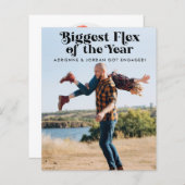 予算QRコードフォトおもしろい婚約 (正面/裏面)