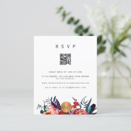 予算QRコードフローラエレガント招待RSVP