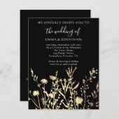 予算QRコードフローラメドウ金ゴールドブラック (正面/裏面)