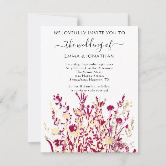 予算QRコードフローラメドーホワイトマルサラ (正面)