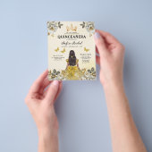 予算QRコードフローラ金ゴールド蝶プリンセス チラシ (手)